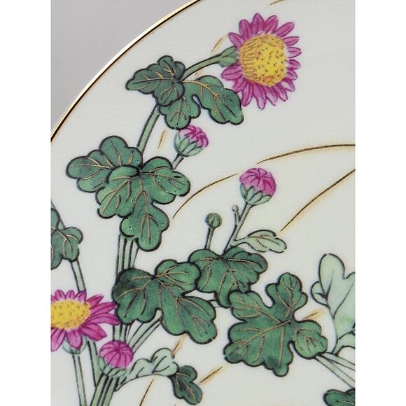 Satsuma Jenni Wren Harvest Morning Wild Chamomile Plate Wall Decor 7 1/2" Japan - Picture 5 of 14